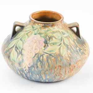 c. 1930's Roseville Pottery Wisteria Double-handled Vase