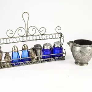 Vintage Spice Rack and Pitcher