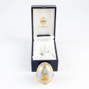Limited Edition Faberge Imperial Collection Porcelain Egg with Case