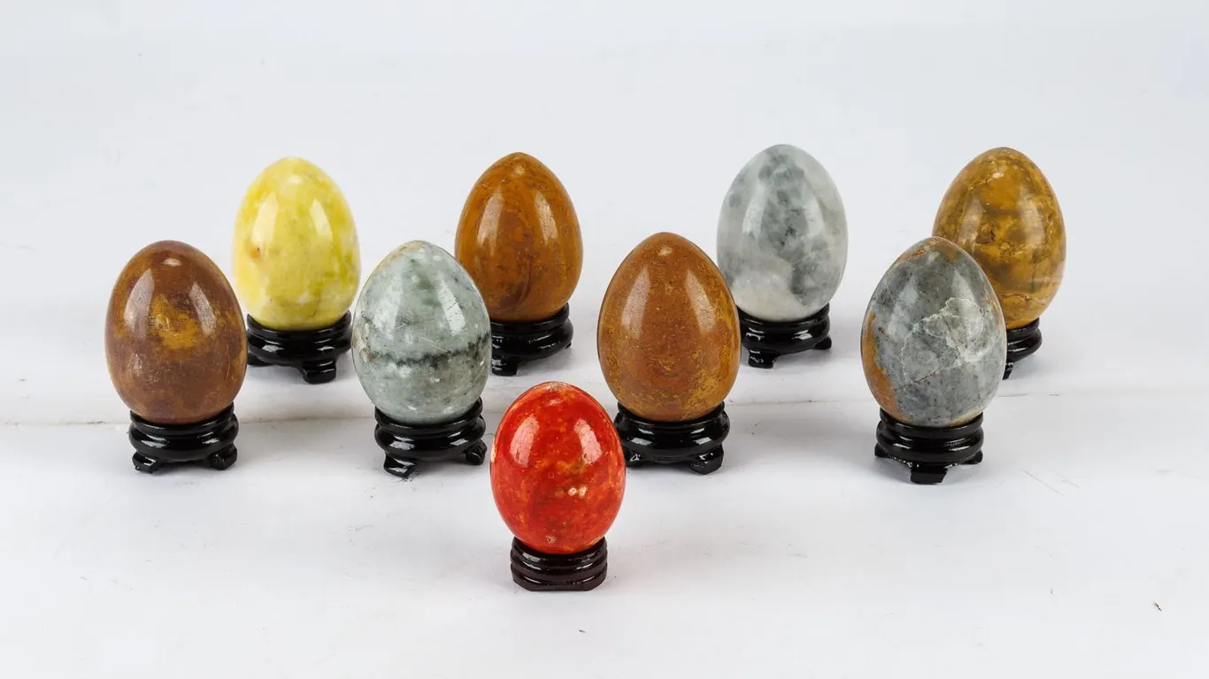 Stone Eggs and Stands