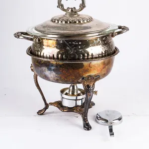 Time For A Dinner Party!  A Pair of Vintage Silver-Plated Pieces.  A Casserole Dish & A Chafing Dish