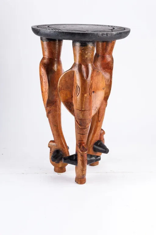 Handcrafted Ghanan Decorative Wooden Stand