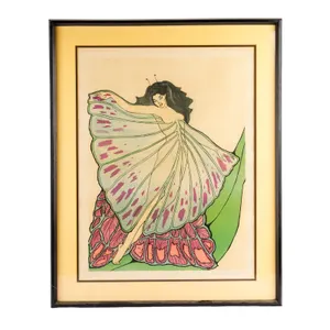 Vintage Limited Edition Lithograph - "Monarch II" by Gene Shapiro