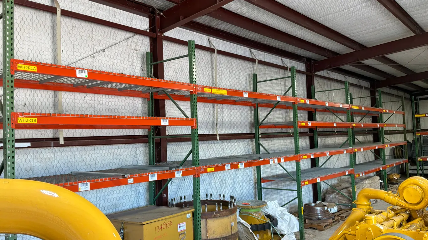 49 FEET 6.5 INCES LINEAR FEET OF HEAVY DUTY PALLET RACKING