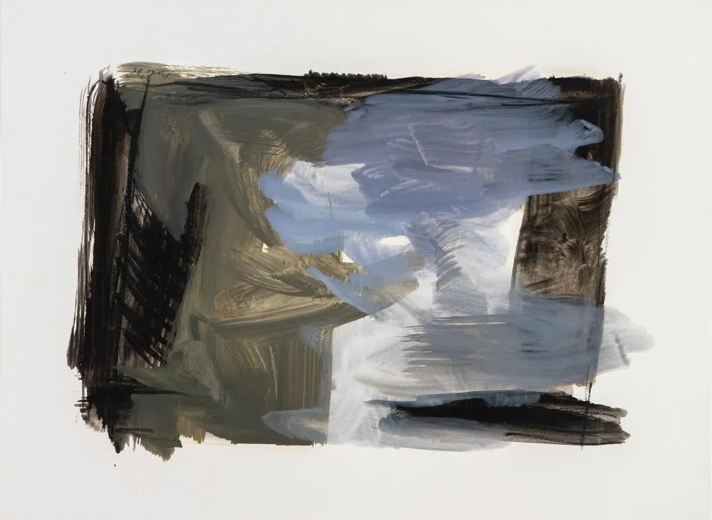 INGEBORG MOHR ABSTRACT EXPRESSIONIST GOUACHE