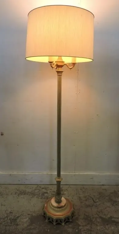 ANTIQUE BOUILLOTTE STYLE CANDELABRA FLOOR LAMP