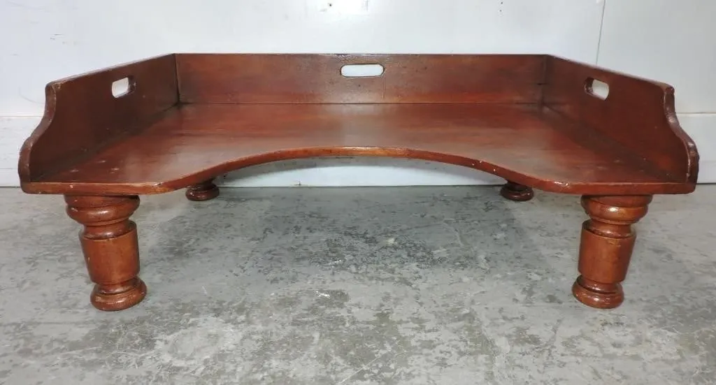 VINTAGE SOLID WOOD BED TRAY / LAP TABLE