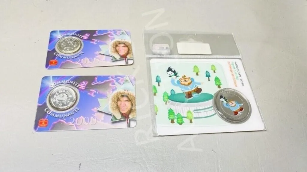 3- uncirculated collectors coins