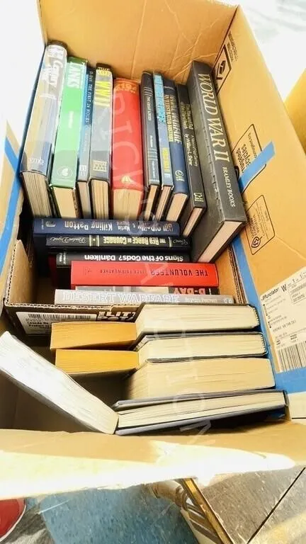 box- 23 War/ History books-many hardcover
