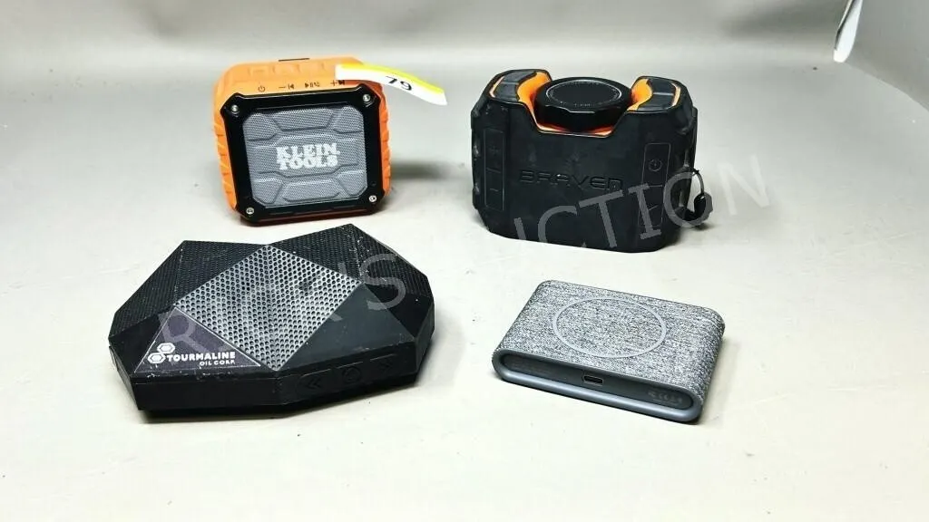 4 - various Blue tooth portable speakers