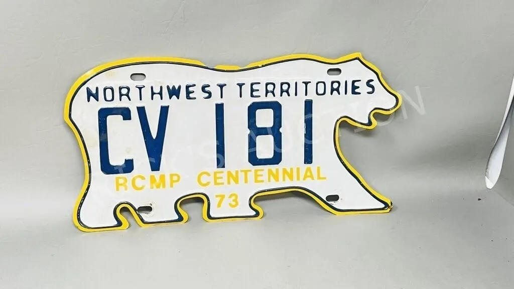 NW Territories RCMP '73 Centennial plate