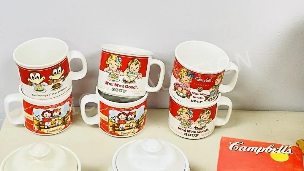 lot of Campbell's Soup items