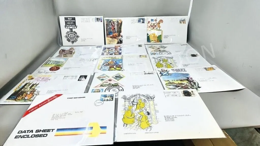 collection of large British first day covers