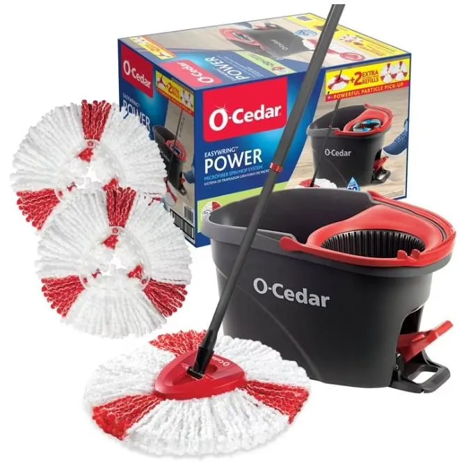 O-Cedar EasyWring Power Spin Mop System With 2...