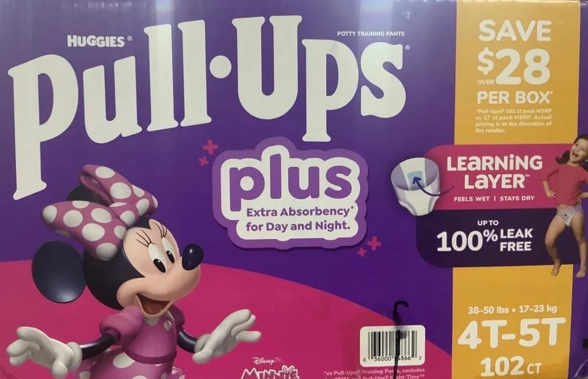 Huggies Pull-Ups Girls Potty Training Pants 4T-5T