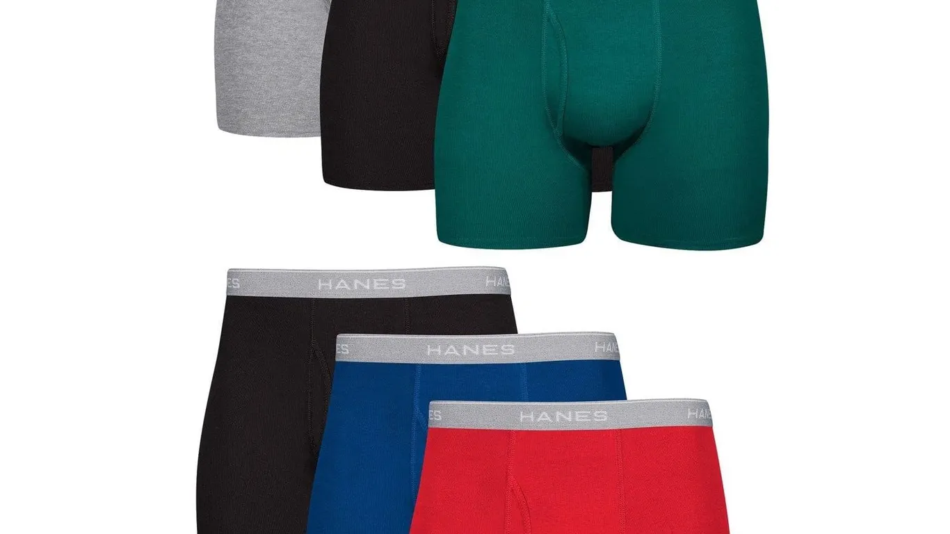 Hanes Boxer Briefs Medium 6pk Cool Dri Cotton