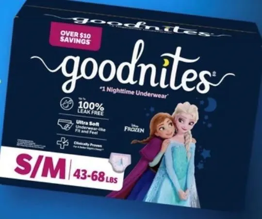GoodNites Girls Nighttime Underwear Small 74ct