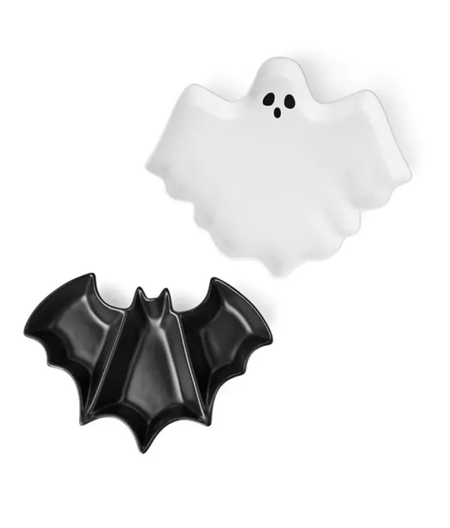 Halloween Ghost and Bat Serveware Set