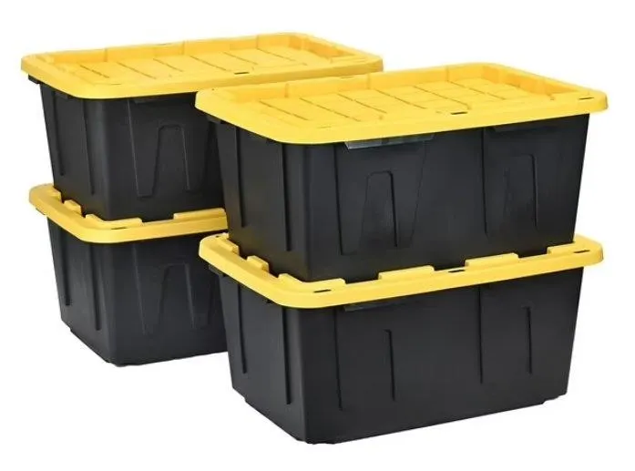 Gallon Heavy-Duty Storage Tote 4pk