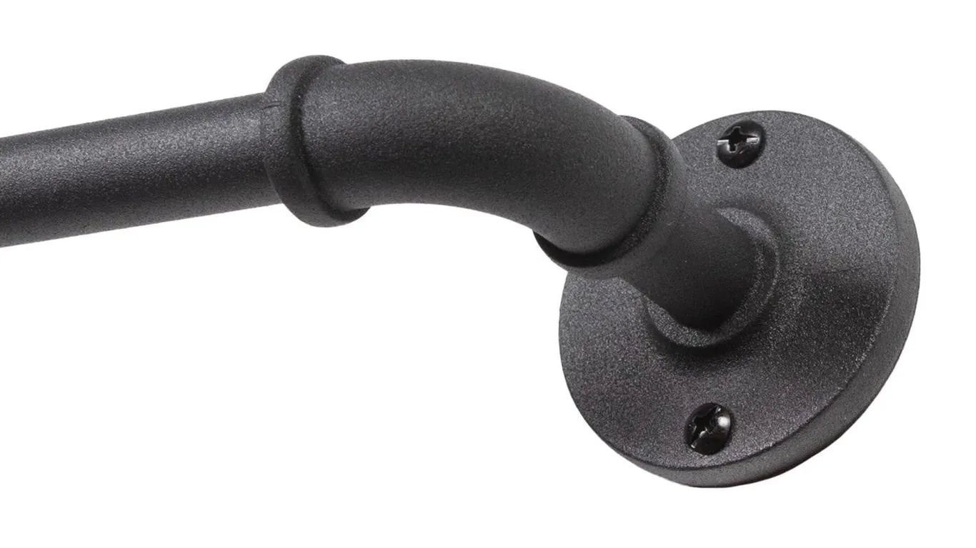 Kenney Adler Industrial Pipe Curtain Rod 48-84