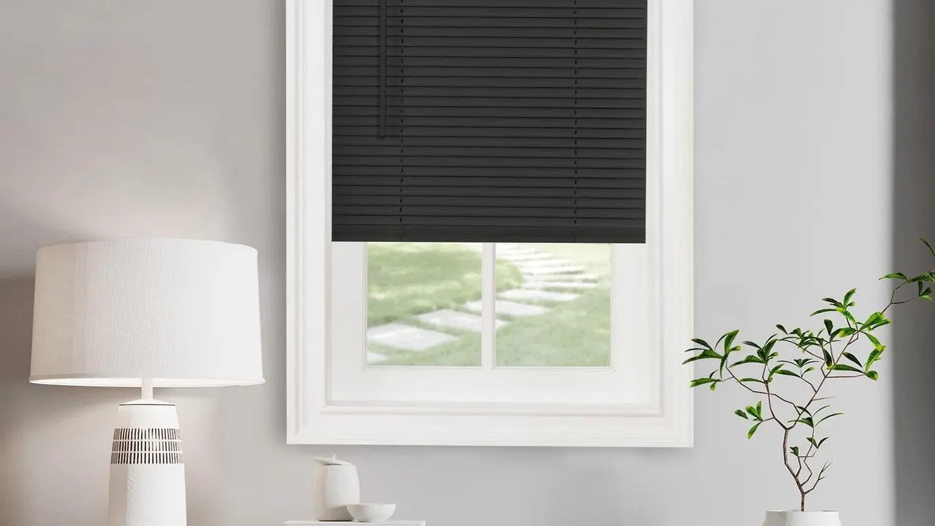Achim Cordless Mini Blind 52 x 64 In Black