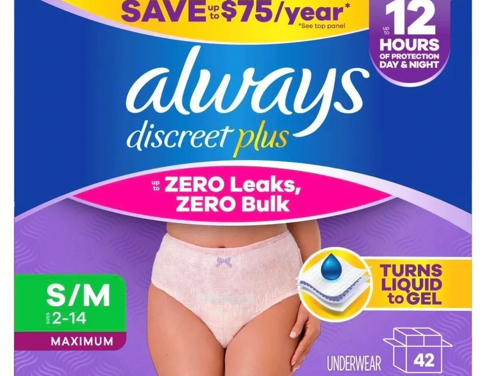 Always Discreet Plus Incontinence Underwear SM