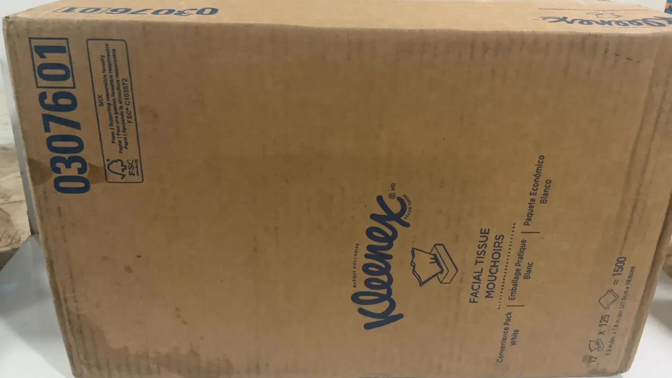 Kleenex Facial Tissue 03076 1500ct 12pk