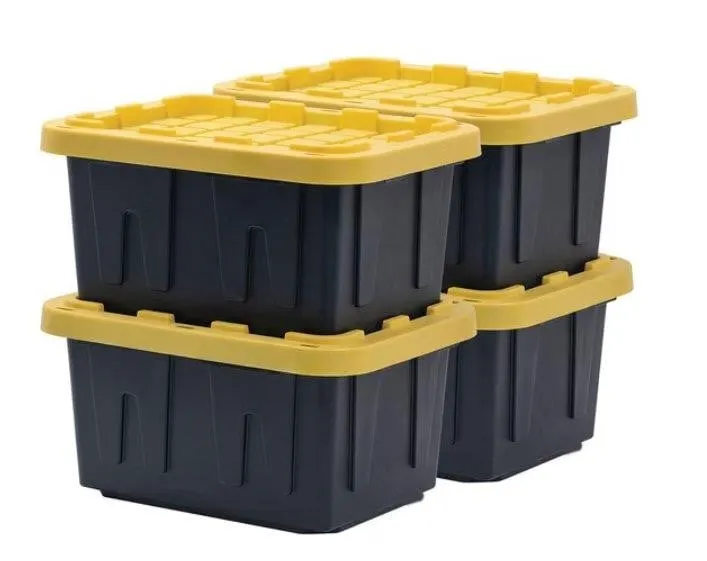 Gallon Heavy-Duty Storage Tote 4pk