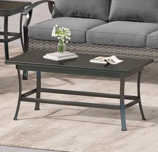 Uixe OD1003-TABLE Black Outdoor Coffee Table