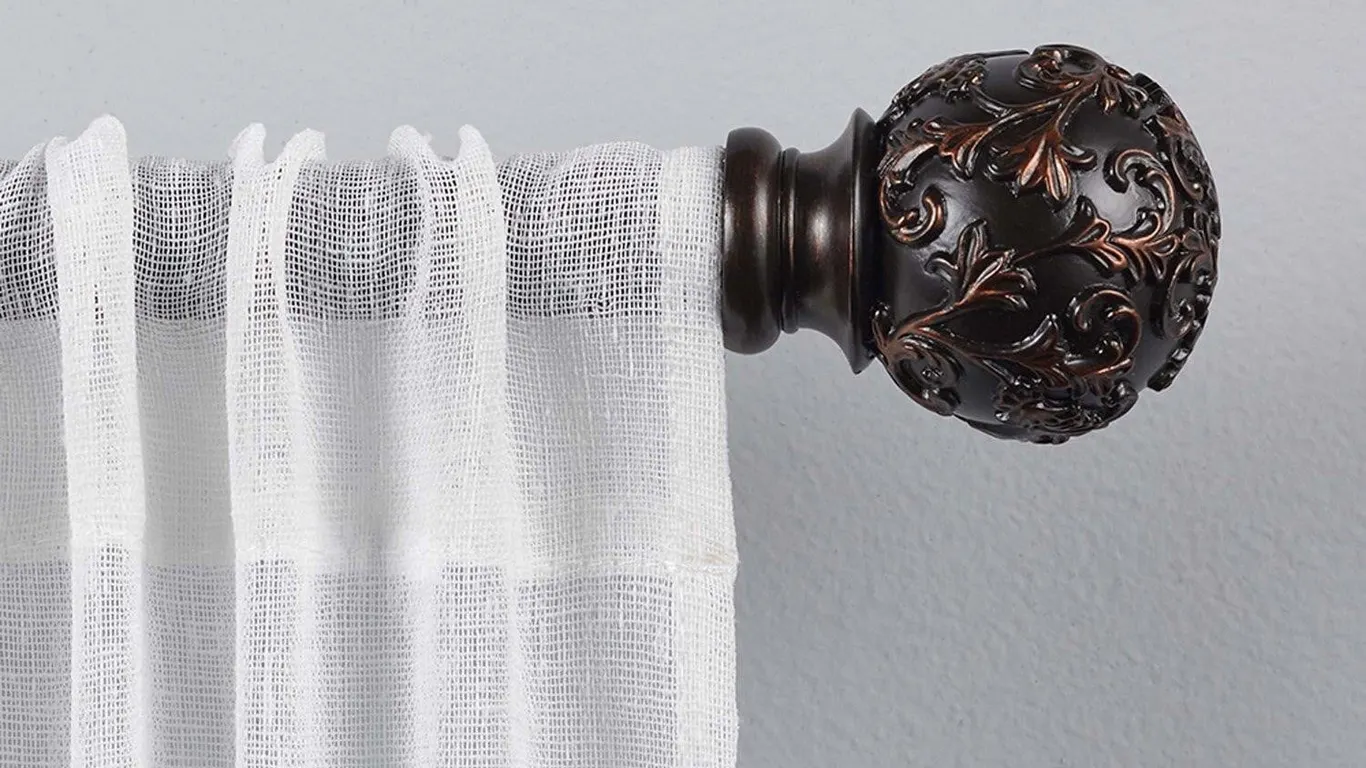 Exclusive Home Vine Curtain Rod 36-72 Matte Bronze