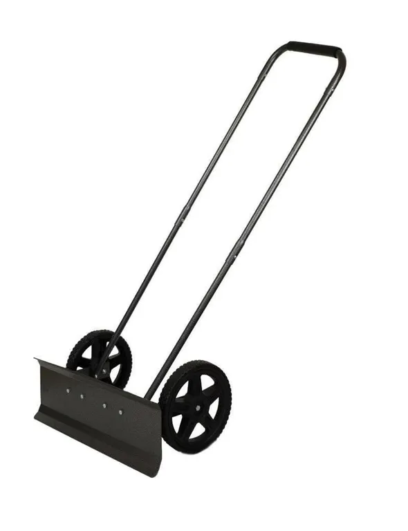 Yard Butler Snowplow Rolling Push Shovel