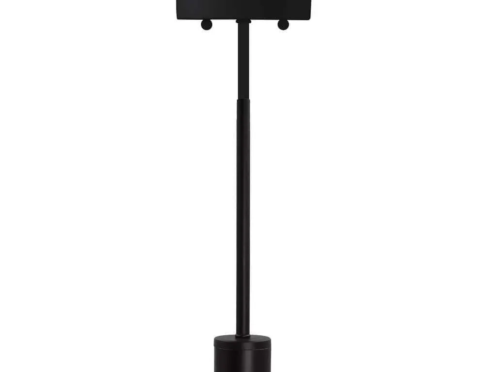 Matte Black Pendant Light Kit With Rod