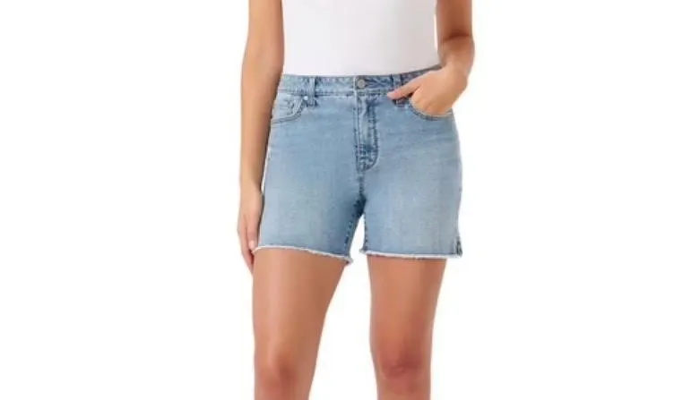 Seven7 Womens Denim Weekend Shorts Size 14