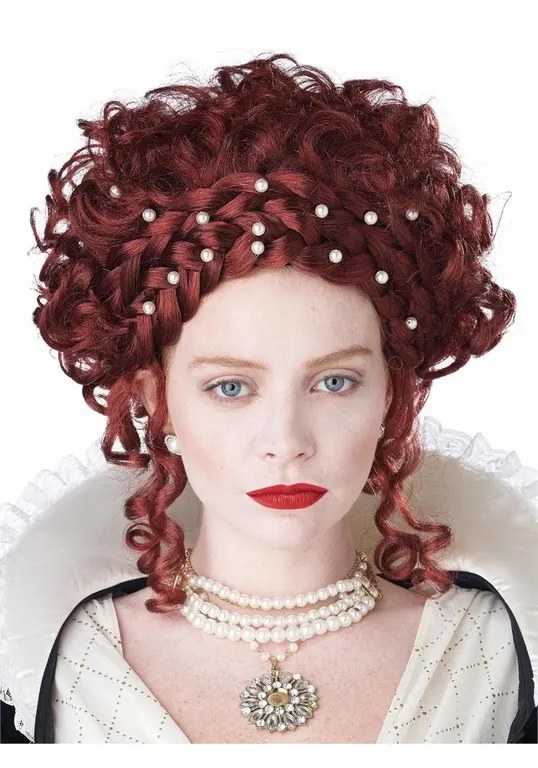 California Costumes Elizabethan Lady Wig Auburn