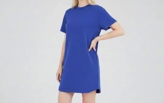 Womens Short Sleeve Sandwash Dress XXL