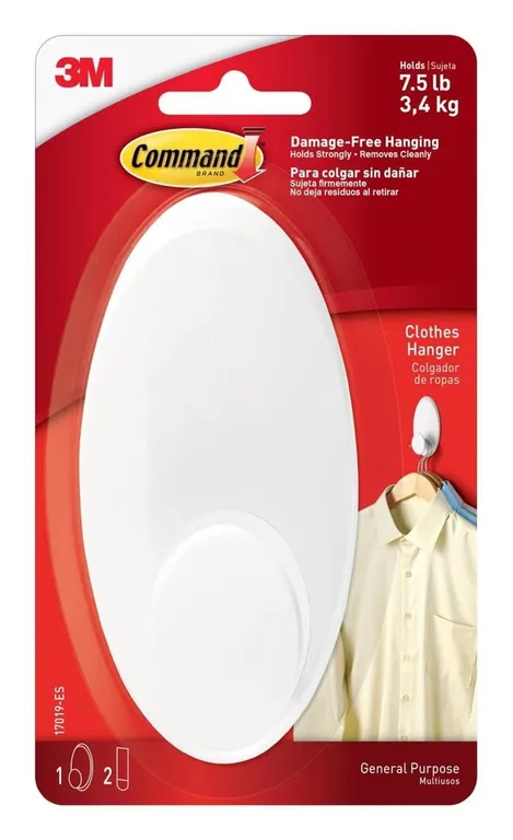 Command Large Clothes Hanger Hook 1pk