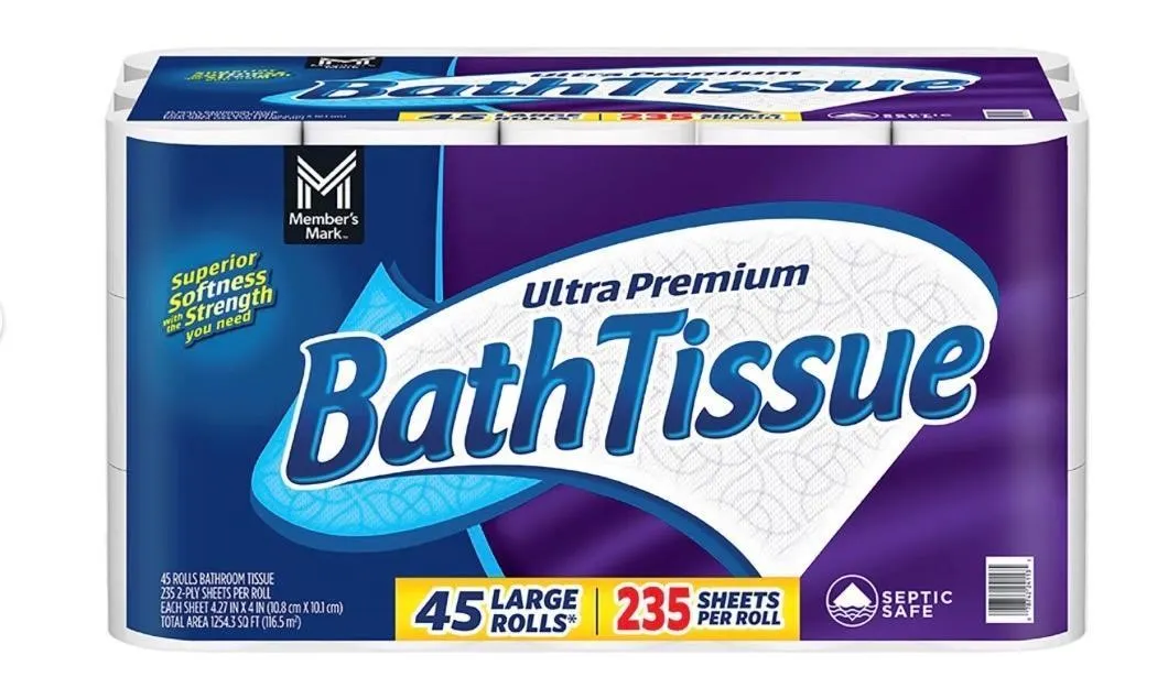 Ultra Premium 2-Ply Toilet Paper 45 Rolls