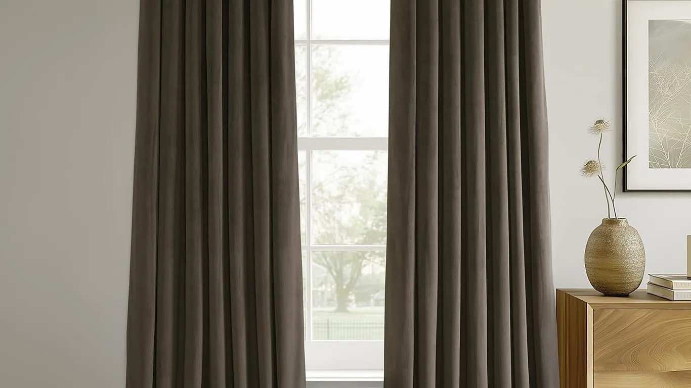 HPD Velvet Thermal Blackout Curtain 50x120 Java