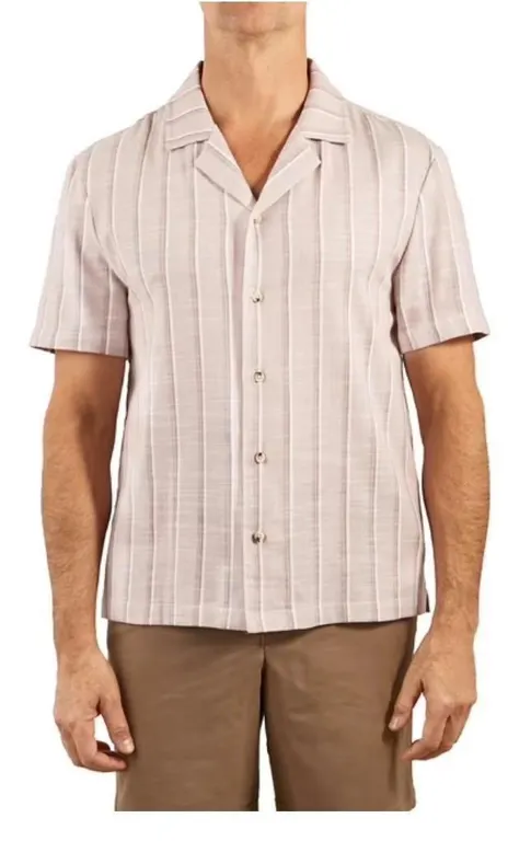 Sperry Mens Camp Collar Shirt Size S
