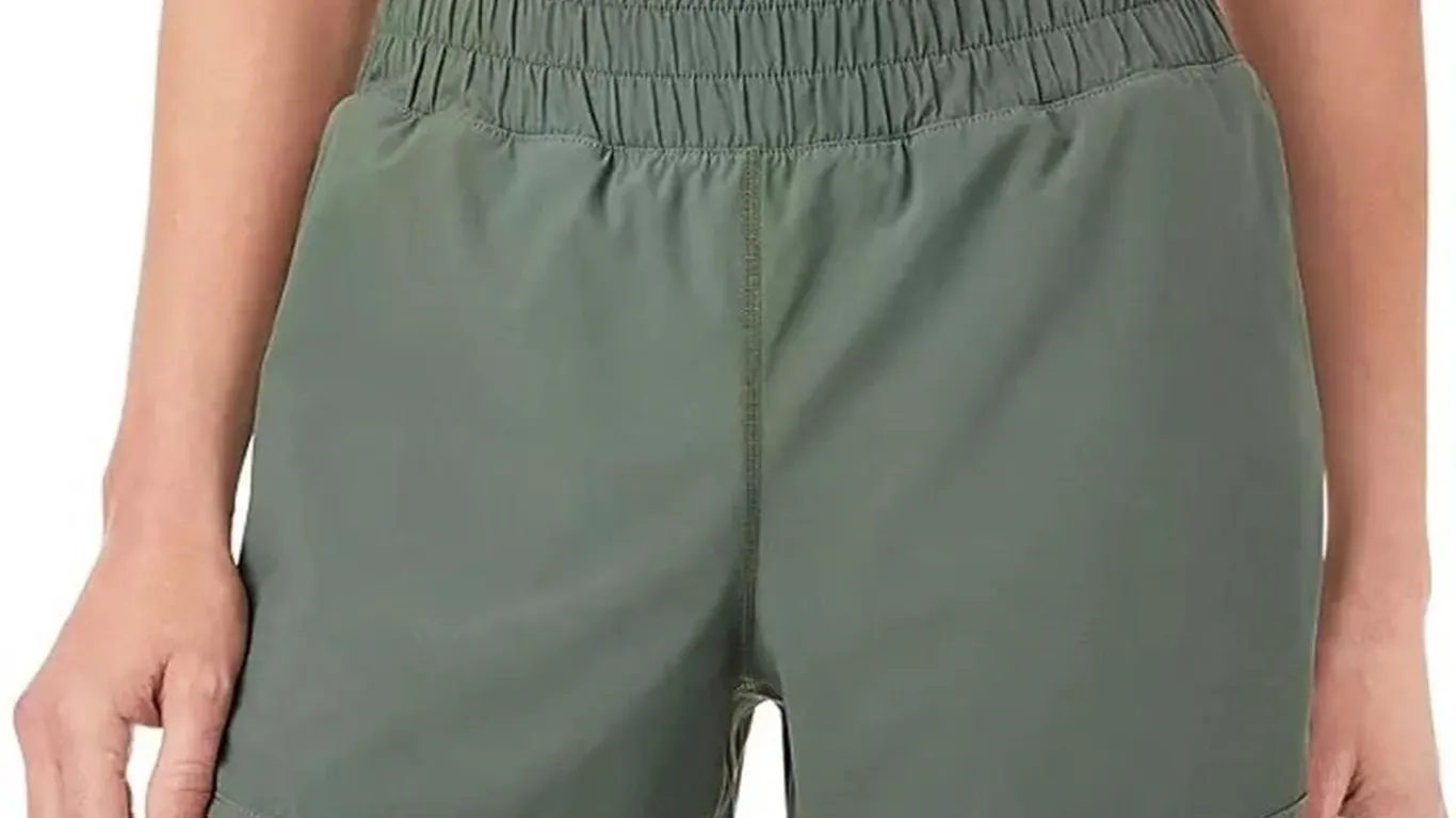 Womens Active Woven Shorts Olive XX-Large
