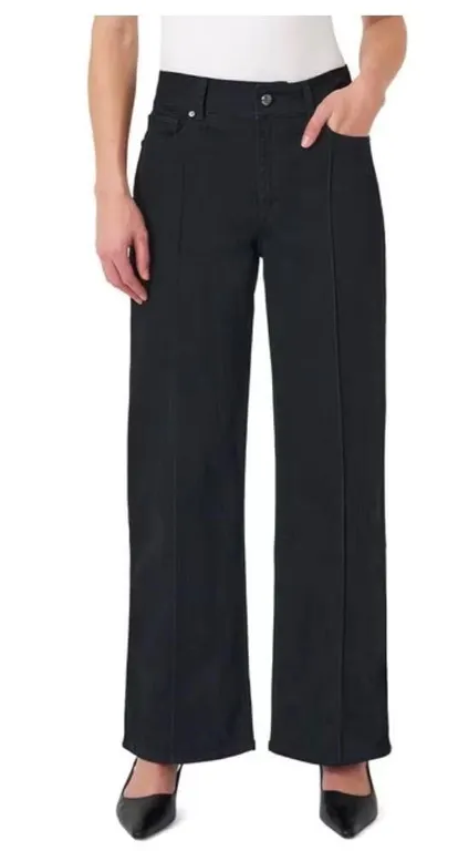 Sam Edelman Pintuck Wide Leg Jean Size 6