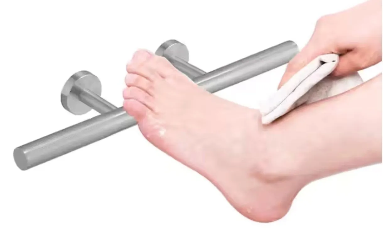 BWE B-91070-N 12 In. Wall Mounted Foot Rest Bar