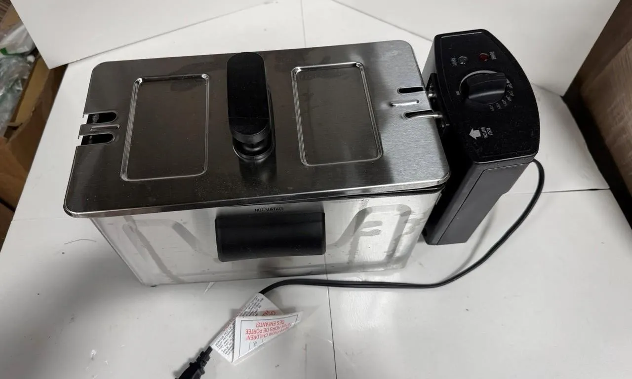 Stainless Steel Electric Deep Fryer With Basket