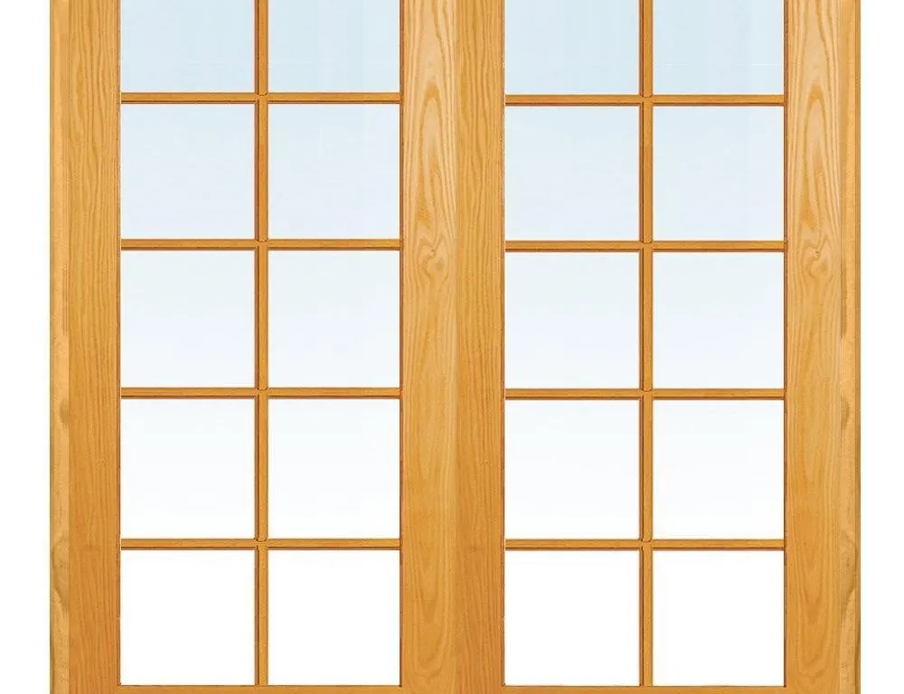 National Door Co. 10 Lite Interior Double Door...