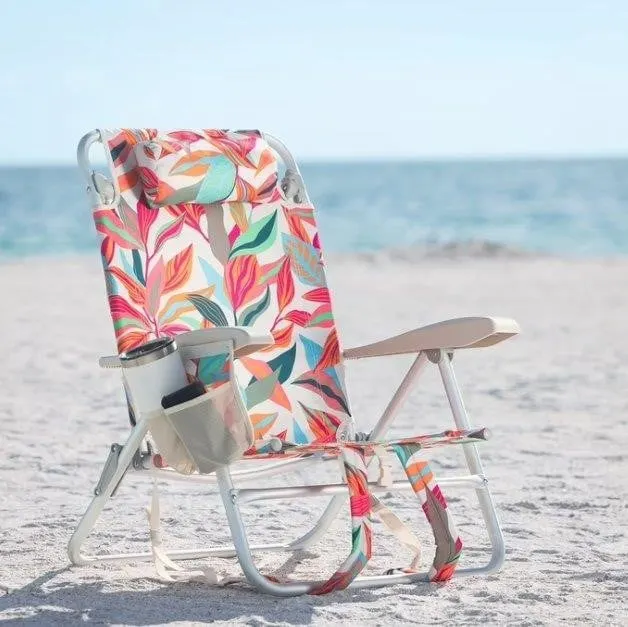Position Lay Flat Tropical Beach Chair