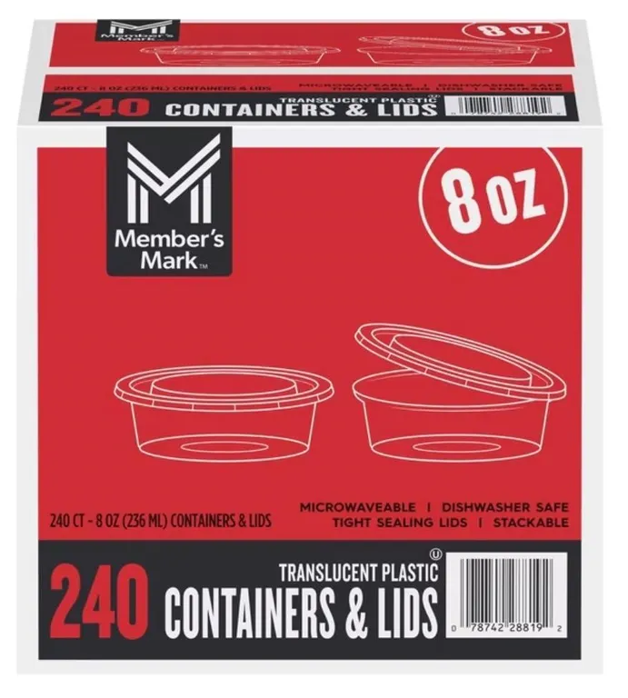 Plastic Deli Containers With Lids 8ct