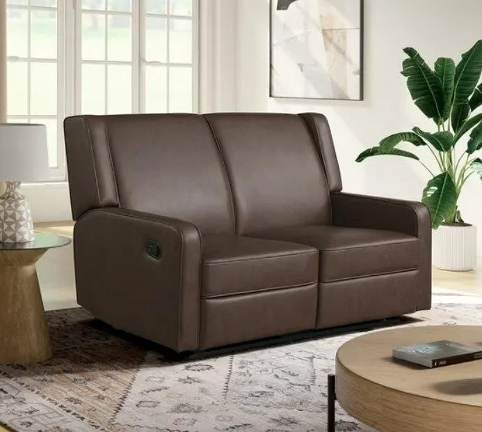 Multi-Colored Brown And Caramel Couch