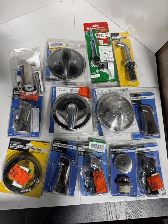 Mixed Lot Of Glacier Bay Everbilt Plumbing Parts