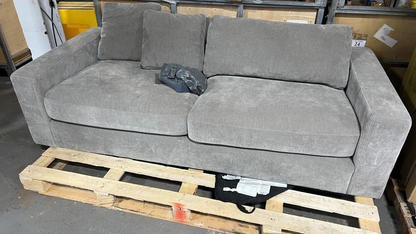 Gray Sofa 84Lx37Wx24H