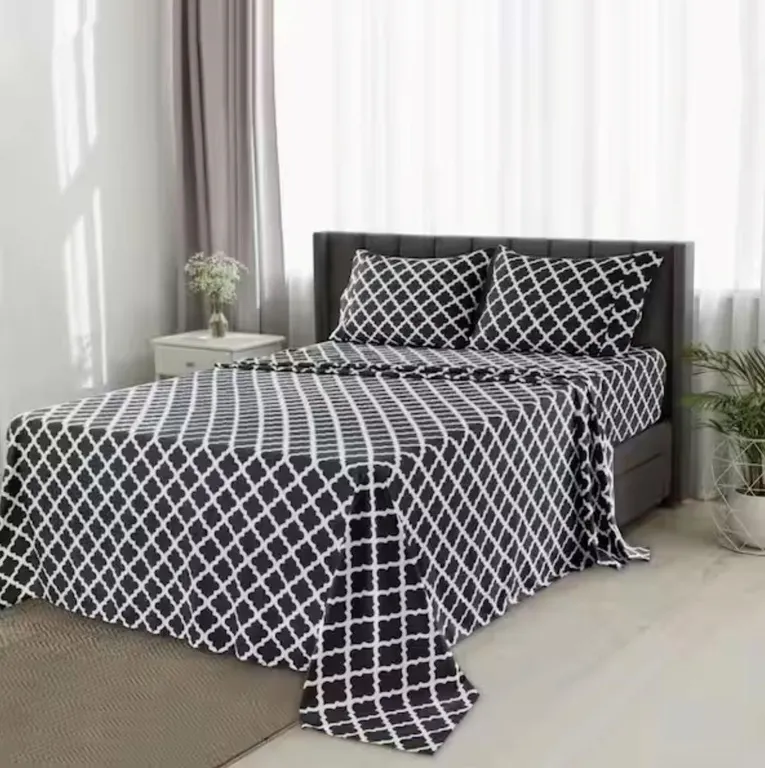 Lux Decor Collection 4pc Microfiber Sheet Set Full